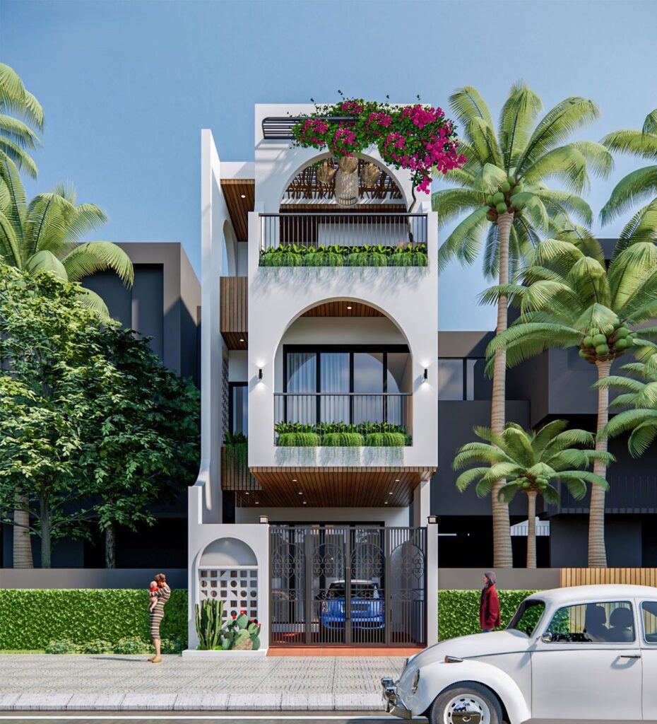 Thiết kế nhà phố 3 tầng